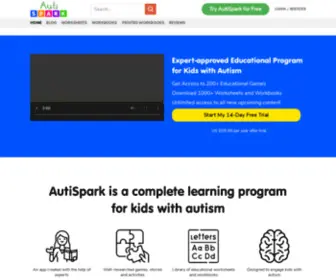 Autispark.com(Games for Kids with Autism Spectrum Disorder (ASD) AutiSpark Home) Screenshot