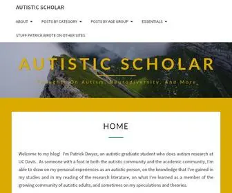 Autisticscholar.com(Autistic Scholar) Screenshot