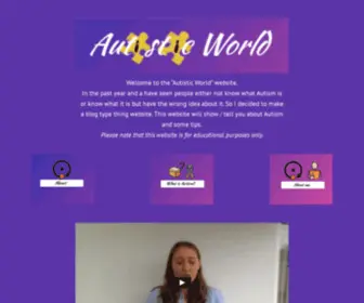 AutisticWorld.co.uk(Understanding Autism) Screenshot