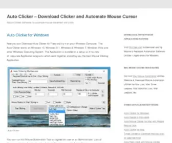 Auto-Clicker.com(Download Clicker and Automate Mouse Cursor) Screenshot