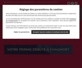 Auto-Ecole-Paris-19.com(Notre auto) Screenshot