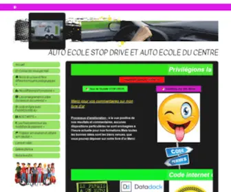 Auto-Ecole-Stop-Drive.com(Accueil) Screenshot