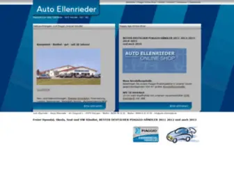 Auto-Ellenrieder.de(Zum Gebrauchtwagen und Piaggio) Screenshot