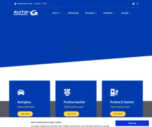 Auto-G.dk(Auto-G er en landsdækkende autogrossistkæde og er en del af GROUPAUTO INTERNATIONAL) Screenshot