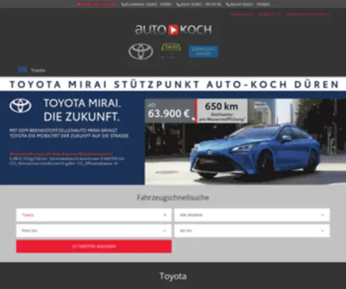 Auto-Koch-Toyota.de(Das neue Toyota) Screenshot