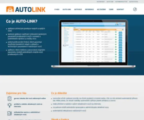 Auto-Link.cz(Webová aplikace pro přenos dat nových vozů) Screenshot