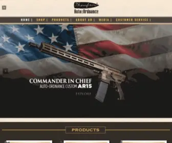 Auto-Ordnance.com(Original manufacturer of the world famous "Tommy Gun") Screenshot