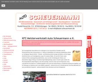 Auto-Scheuermann.de(KFZ Meisterwerkstatt Auto Scheuermann) Screenshot