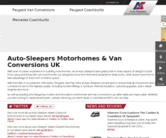 Auto-Sleepers.com(Luxury Motorhomes & Campervans) Screenshot
