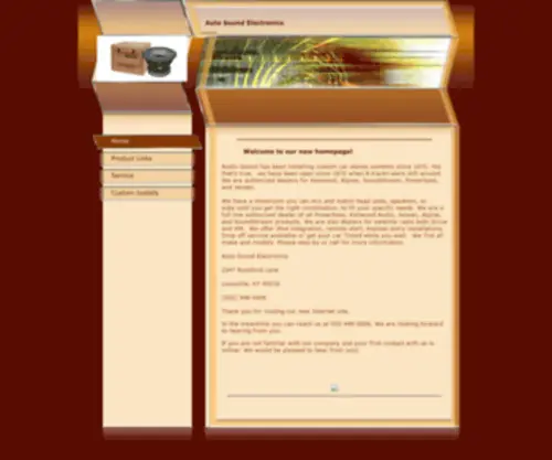 Auto-Sound.com(Stereo system radio electronics alarms tinting) Screenshot
