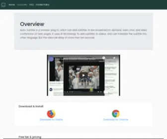 Auto-Subtitle.com(Browser extension for subtitle auto generation) Screenshot