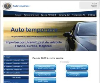 Auto-Temporaire.com(Société de courtage en assurance) Screenshot