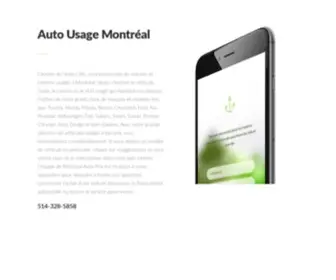 Auto-Usage-Montreal.com(Remorquage-Laval) Screenshot