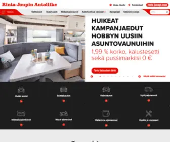 Auto.fi(Rinta-Jouppi myy, ostaa, vaihtaa ja huoltaa autot ja matkailuajoneuvot) Screenshot