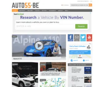 Auto55.com(Autonieuws autotest reportages spionagefotos) Screenshot