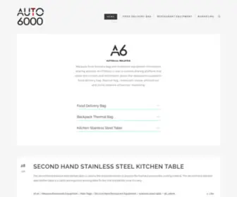 Auto6000.com(Malaysia food delivery bag and stainless steel table supplier. AUTO6000) Screenshot