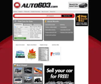 Auto603.com(New and Used Cars and Trucks in Northern) Screenshot