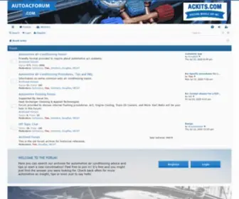 AutoacForum.com(Automotive AC Information Forum) Screenshot