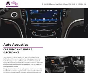 Autoacoustics.com.au(Auto Acoustics) Screenshot