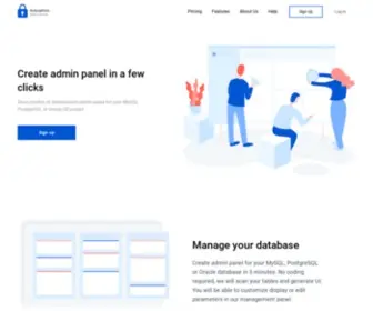 Autoadmin.org(Database) Screenshot