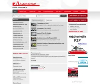 Autoadresar.eu(Katalóg firiem automobilového priemyslu) Screenshot