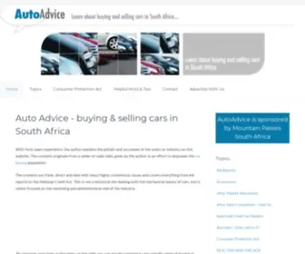 Autoadvice.co.za(Auto Advice) Screenshot