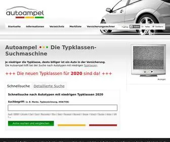 Autoampel.de(Die Typklassen) Screenshot