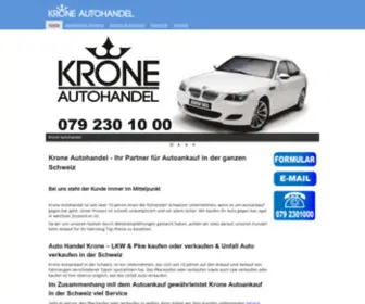 Autoankaufnet.ch(Krone Autohandel) Screenshot