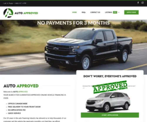 Autoapproved.ca(Apply Online Today) Screenshot