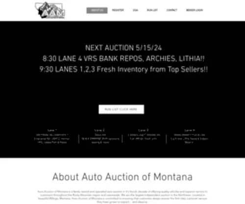 Autoauctionbillings.com(Auto Auction of Montana) Screenshot