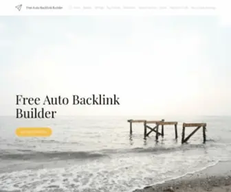 Autobacklinkbuilder.com(Free auto backlink builder generator) Screenshot