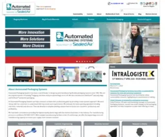 Autobag.co.uk(Automated Packaging Systems is the leader in the bag packaging industry) Screenshot