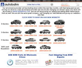 Autobahnbmwparts.com(Autobahn German Parts) Screenshot