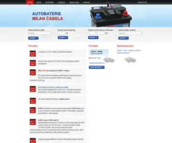 Autobaterie.com(Autobaterie Čábela) Screenshot