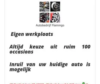 AutobedrijFflamingo.nl(Autobedrijf Flamingo) Screenshot