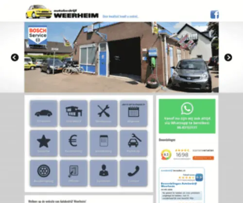 AutobedrijFweerheim.nl(Onze kwaliteit houdt u mobiel) Screenshot