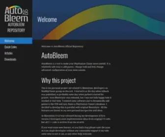 Autobleem.tk(AutoBleem Repository) Screenshot