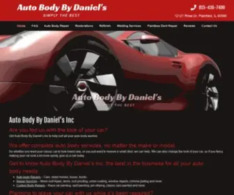 Autobodybydaniels.com(Auto Body Repair Shop Plainfield) Screenshot