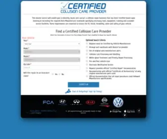 Autobodylocator.com(Certified Collision Care Provider) Screenshot