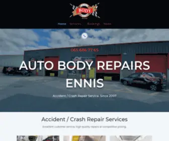 Autobodyrepairsennis.ie(Accident repair services all vehicles) Screenshot