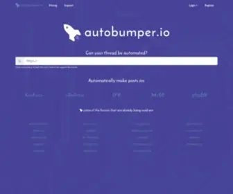 Autobumper.io(Bump your forum threads and topics) Screenshot