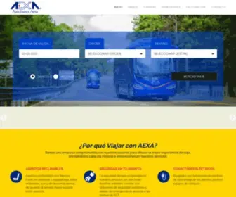 Autobusesaexa.com.mx(Inicio) Screenshot