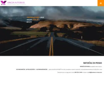 Autobusi-Vincek.com(Vincek autobusi) Screenshot