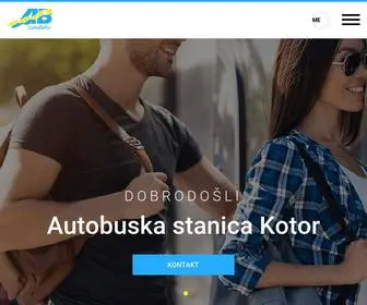 Autobuskastanicakotor.me(Autobuska stanica) Screenshot