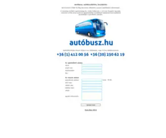Autobusz.hu(BuszbĂŠrlĂŠs) Screenshot
