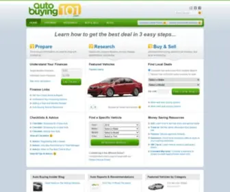 Autobuying101.com(Learn How To Get The Best Deal) Screenshot