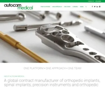 Autocam-Medical.com(AUTOCAM MEDICAL) Screenshot