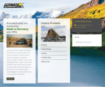 Autocamp.de(Startseite) Screenshot