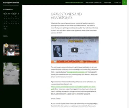 Autoca.org(Gravestones and Headstones) Screenshot
