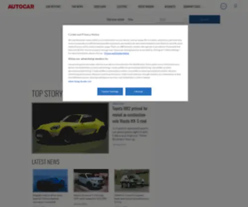 Autocar.co.uk(Car News and Car Reviews) Screenshot